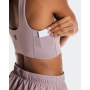 Bustieră On Core Bra W - albastru Heron | suport și confort la antrenament