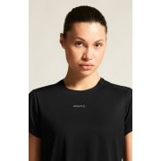 Tricou alergare Craft Hypervent Tee - negru | ventilație perforată