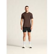 Tricou alergare Craft ADV Essence SS Tee 2 - maro | poliester reciclat