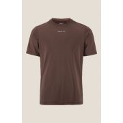 Tricou alergare Craft ADV Essence SS Tee 2 - maro | poliester reciclat