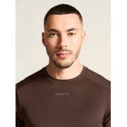 Tricou alergare Craft ADV Essence SS Tee 2 - maro | poliester reciclat
