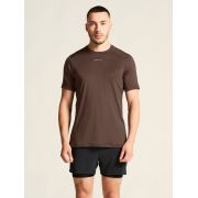 Tricou alergare Craft ADV Essence SS Tee 2 - maro | poliester reciclat