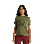 Tricou Ciclism SPECIALIZED/FJALLRAVEN Women's Wool (S/S) - Green