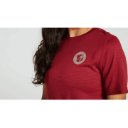 Tricou Ciclism SPECIALIZED/FJALLRAVEN Women's Wool (S/S) - Pomegranate Red