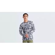 Tricou Ciclism SPECIALIZED/FJALLRAVEN Men's Cotton Caliswe (L/S) - Basalt/Eggshell