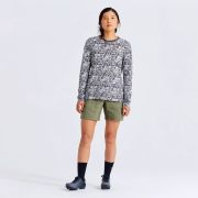 Tricou Ciclism SPECIALIZED/FJALLRAVEN Women's Cotton Caliswe (L/S) - Basalt/Eggshell