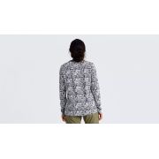 Tricou Ciclism SPECIALIZED/FJALLRAVEN Women's Cotton Caliswe (L/S) - Basalt/Eggshell