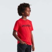 Tricou SPECIALIZED Youth Wordmark SS - Flo Red