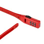 Antifurt Cablu KRYPTONITE Click Lock - 10mm/45cm - Red