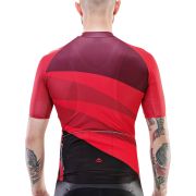 Tricou ciclism Merida Cx Design scurt 422 S Roșu/Negru fermoar lung - 15512T0422