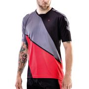 Tricou ciclism Merida Freeride Triangle scurt 3XL Roșu/Negru - 3275TRREGR