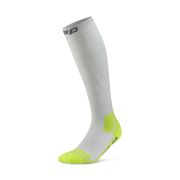 Șosete compresie înalte CEP Hiking Light Cushion - gri | acid lime | drumeții