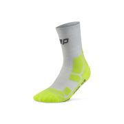 Șosete compresie CEP Hiking Mid Cushion - gri/verde acid | drumeții