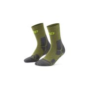 Șosete compresie CEP Hiking Mid Cushion - olive/gri | drumeții