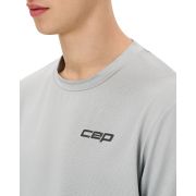 Tricou alergare CEP Core Run Short Sleeve - gri deschis | respirabil