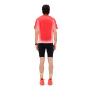 Tricou alergare CEP Core Run Short Sleeve - coral neon fade | respirabil