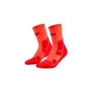 Șosete compresie hiking CEP Hiking Mid Cushion W - neon coral | roșu