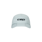 Șapcă pliabilă alergare CEP Run | protecție UV și ventilație - light grey