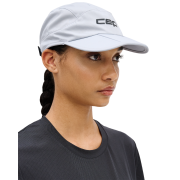 Șapcă pliabilă alergare CEP Run | protecție UV și ventilație - light grey