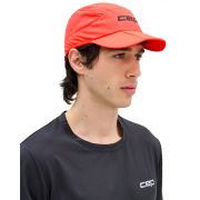Șapcă pliabilă alergare CEP Run | protecție UV și ventilație - neon coral
