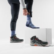 Șosete trekking Smartwool Hike Mountain Range Crew Light Cushion bărbați - albastru închis