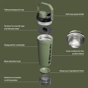Shaker termoizolant Stanley Vitalize 0.59L - verde