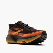 Pantofi alergare trail Brooks Cascadia 20 bărbați - negru cu corai și portocaliu
