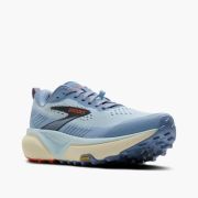 Pantofi alergare trail Brooks Cascadia 20 damă - albastru pastel cu corai
