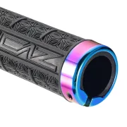 Mansoane MTB Supacaz Grizips - negru cu inele Oil Slick