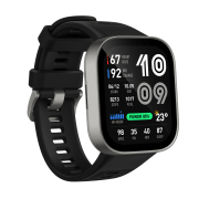 Amazfit Bip Max, ceas smartwatch sport GPS 20 zile autonomie - Silver 50mm