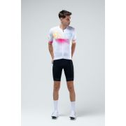 Tricou ciclism Gobik CX Pro 4.0 Hydrazero - alb multicolor