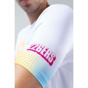 Tricou alergare Gobik Flash Hydrazero bărbați - alb multicolor