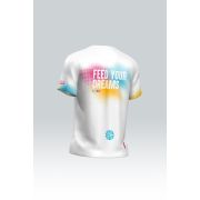 Tricou alergare Gobik Flash Hydrazero bărbați - alb multicolor