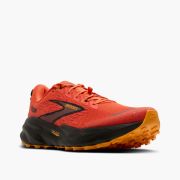 Pantofi alergare trail Brooks Range bărbați - roșu-portocaliu cu negru