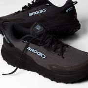 Pantofi alergare trail Brooks Divide 6 GTX bărbați - negru cu bleu