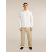 Pantaloni Icebreaker Twill Adjustable - bej Safari | Merino & bumbac