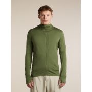 Hanorac Merino Icebreaker 260 Quantum Zip Hood - verde Sphagnum