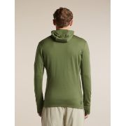 Hanorac Merino Icebreaker 260 Quantum Zip Hood - verde Sphagnum