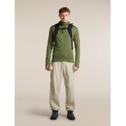 Hanorac Merino Icebreaker 260 Quantum Zip Hood - verde Sphagnum