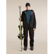 Bluza Merino Icebreaker 300 MerinoFine Polar Half Zip - albastru Abyss