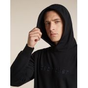 Hanorac Icebreaker 360 RealFleece Elemental - negru Black | Merino