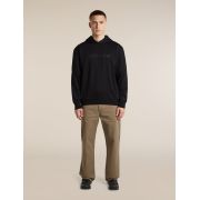 Hanorac Icebreaker 360 RealFleece Elemental - negru Black | Merino