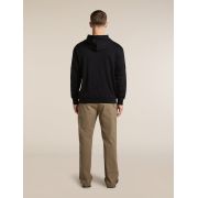 Hanorac Icebreaker 360 RealFleece Elemental - negru Black | Merino