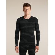 Bluza de corp Merino Icebreaker 260 Vertex LS Crewe - negru Black/Obsidian, mărime L