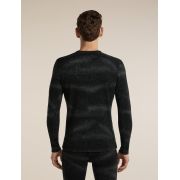 Bluza de corp Merino Icebreaker 260 Vertex LS Crewe - negru Black/Obsidian, mărime L