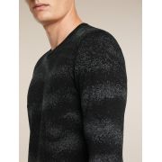 Bluza de corp Merino Icebreaker 260 Vertex LS Crewe - negru Black/Obsidian, mărime L
