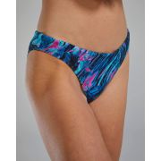 Slip bikini înot femei TYR Marmaris - albastru/roz | rezistent clor