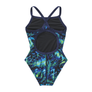 Costum înot întreg fete TYR Diamondfit - albastru/verde | rezistent clor, mărime 24
