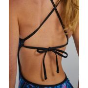 Costum înot întreg TYR Durafast Elite - albastru/roz | rezistent clor