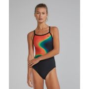 Costum înot întreg femei TYR Diamondfit - Multi Warm | rezistent clor